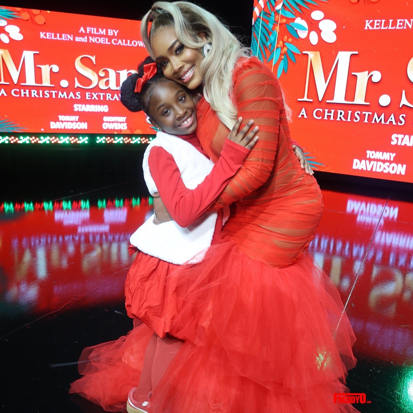 Yandy Smith Sings At The Mr Santa The Movie Premiere In Atlanta In A Red Oyemwen Gown Available At Fashion Bomb Daily Shop IMG 5640